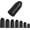 Black, variant on Tungsten Bullet Sinkers Fishing Weights, Flipping Sinkers Worm Weights for Bass Fishing Texas Rig, Carolina Rig, Size 1/16 1/8 3/16 1/4 5/16 3/8 1/2 oz