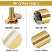 Tattom Stripper Poles 45mm Removable Dance Pole Set Spinning Pole Dance Portable Static Fitness Dancing Pole Kit for Exercise Club Party Pub Home Gym