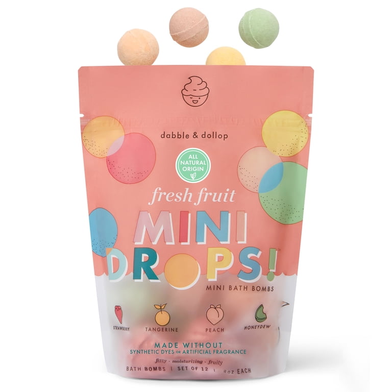 Fresh Fruit Mini Bath Bombs, Set of 12 photo 2