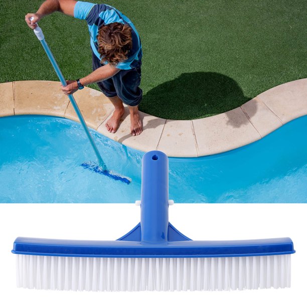 OTVIAP 10in Plastic Swimming Pool Brush Cleaning Dirt Moss Pond Spa Hot