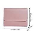 thumbnail image 3 of gcong Women's Solid Tri Fold Thin Wallet Multifunctional Card Holder Change Purse for Daily Use, 3 of 3