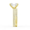 thumbnail image 4 of ESTE ORIGIN 2.5CT Radiant Cut Lab-Grown Diamond Engagement Ring Set – Bridal Wedding Ring Set in 10K Yellow Gold Solitaire Stackable Ring Set for Her US 10, 4 of 10