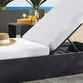 thumbnail image 2 of Tahoe Outdoor Patio Powder-Coated Aluminum Chaise Lounge Chair in Gray White, 2 of 10