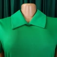 thumbnail image 5 of AURA Women’s Midi Dress High Waist Pleated Flared Skirt Doll Collar Short Sleeve S XXXL, 5 of 6