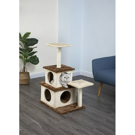 UPC: 0810602021569 | Homessity Honey Light Weight Economical Cat Tree