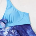 thumbnail image 6 of Xmarks Mommy and Me Swimsuit Ruffle Family Matching Swimwear Two Pieces/Three Pieces Bikini Bathing Suit Summer Beachwear, 6 of 7