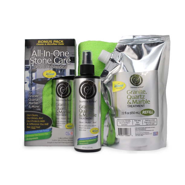 Supreme Surface Granite, Quartz & Marble Cleaner Sealer Polish