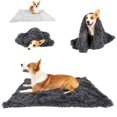 thumbnail image 4 of SHAR Cozy Double Layer Long Plush Pet Mat - Dark Coffee Color (100*73cm), 4 of 4
