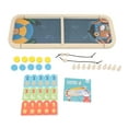 thumbnail image 1 of Desktop Sling Puck Game Set Improve Coordination Interactive Wooden Hockey Table Game Toy, 1 of 5