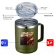 thumbnail image 5 of Taza de café de acero inoxidable con asa y tapa deslizante NQ té negro, 5 of 5