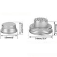 thumbnail image 3 of Stainless Steel Jar Shaker Lid with Silicone Seals for Dredge Flour, Sugar, Salt, Peppers - Fits Regular Mouth Jars (2), 3 of 9