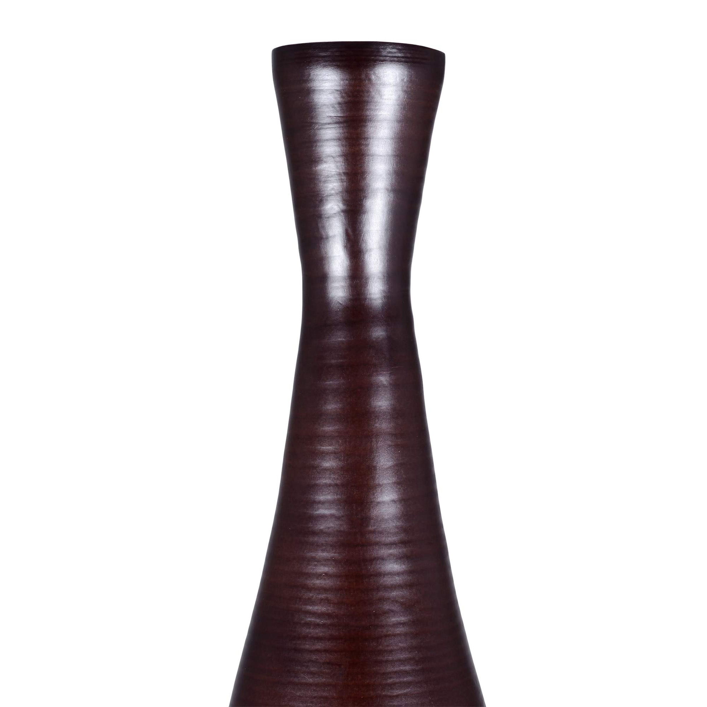 Villacera Handcrafted 35-Inch-Tall Sustainable Bamboo Floor Vase (Brown)