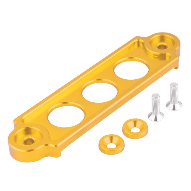 Car Racing Battery Tie Down Hold Bracket Lock Anodized for HONDA CIVIC / CRX 1988-2000 (Golden)