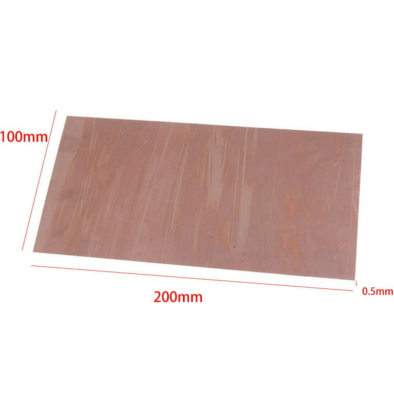 Ruibeauty 99.9% Pure Copper Cu Metal Sheet Plate 0.5mm*200mm *100mm