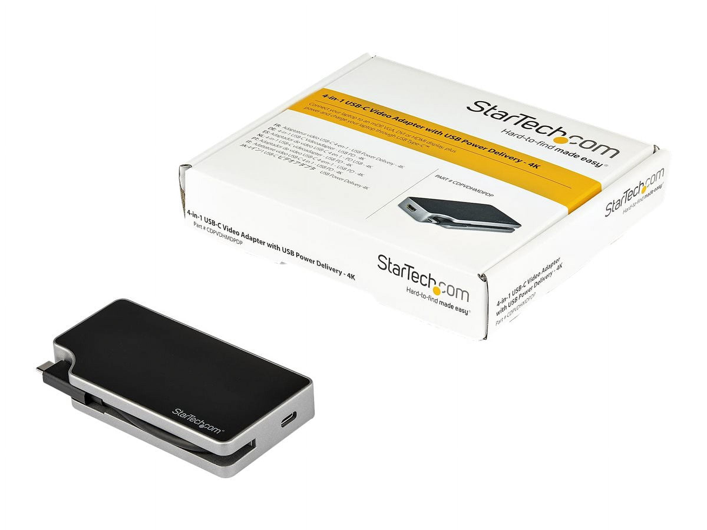 StarTech.com USB-C Multiport Video Adapter, Aluminum