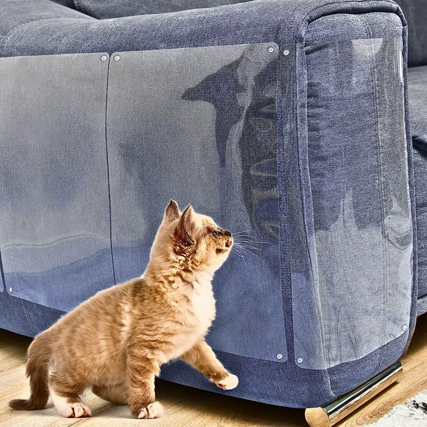 Protector de sofá para gatos, paquete de 10, protector de muebles para gatos, protector de muebles para gatos, protectores de muebles de gatos, protectores de esquina para gatos