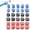Blue, Black, Red, variant on 30Pcs Numbered Pencil Toppers 1-30, Reusable Pencil ID Markers, Slide-On Number Labels for Teachers, Office Supply Tracking, Desk Organization, Supply Stations - 3 Colors