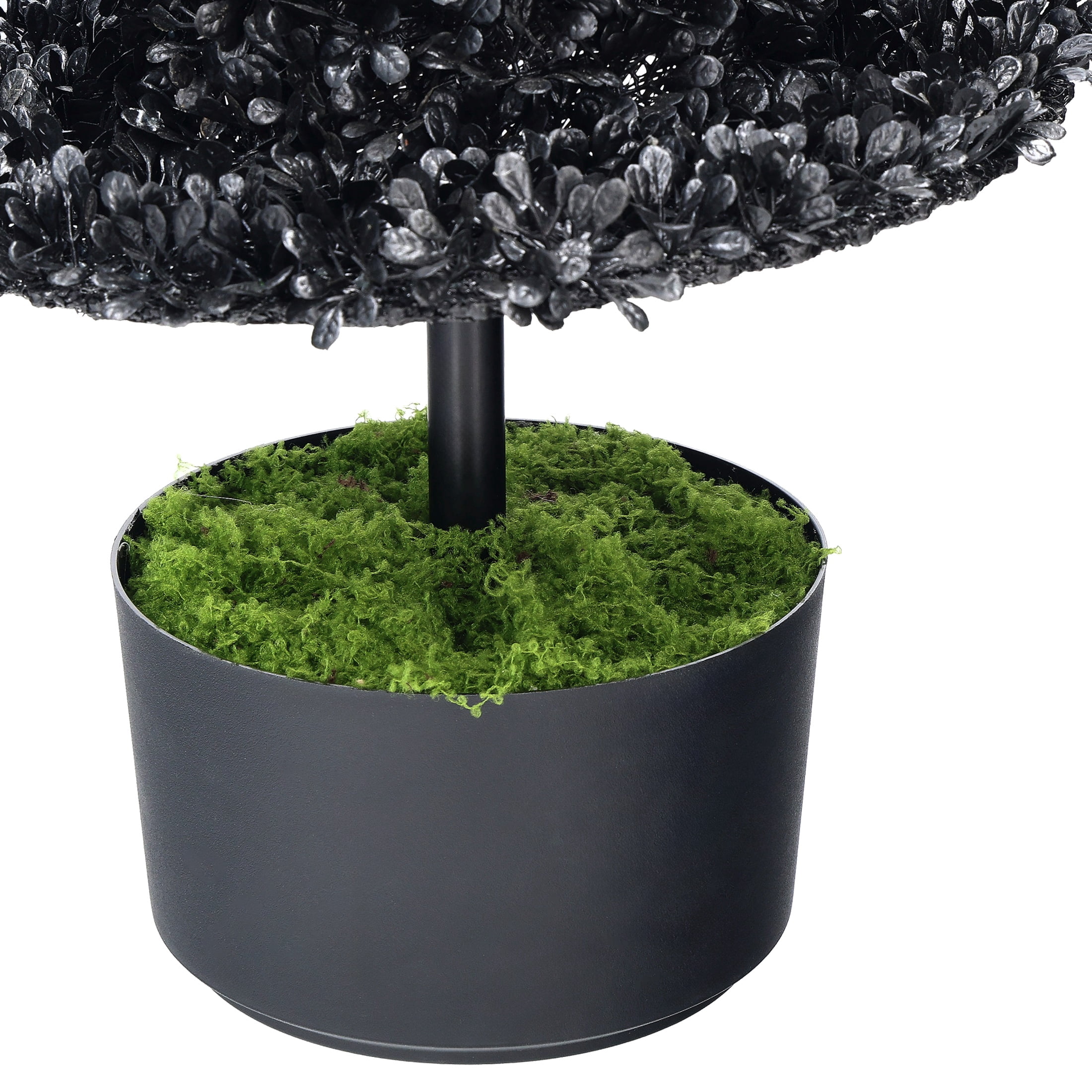 Witch Hat Topiary Decoration, Black, 17.6", Halloween by Way To Celebrate