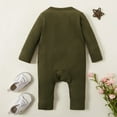 thumbnail image 3 of PatPat Baby's Cotton Knitted Style Solid Cardigan Long-sleeve Jumpsuit, 3 of 8