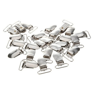 Suspender Mini Clips 5/10/20/30/50 Pcs Metal 15mm 0.5 Bretel Clips Nickel  Clip Flat Clip Pacifier Clip Supplies Bed Sheet Fasteners Clip 
