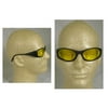 Frostbite II Safety Glasses Black Frame w/ Amber Lens