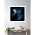thumbnail image 2 of Howling At The Moon Poster Wall Art, Modern Wall Decor For Living Room Bedroom, 24x24 UNFRAMED, 2 of 3