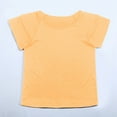 thumbnail image 4 of JLFKNG Toddler Kids Girls T Shirts Breathable Loose Fit Baby Girls Tee Shirts Ruffled Sleeve Crew Neck Simple Solid Color Comfortable Children's Blouse Tops, 4 of 8