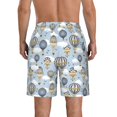 thumbnail image 3 of Yiaed Balloon Vintage Print Men's Swim Trunks with Lining Quick Dry Sports Shorts Beach Shorts Boardshorts-Large, 3 of 5