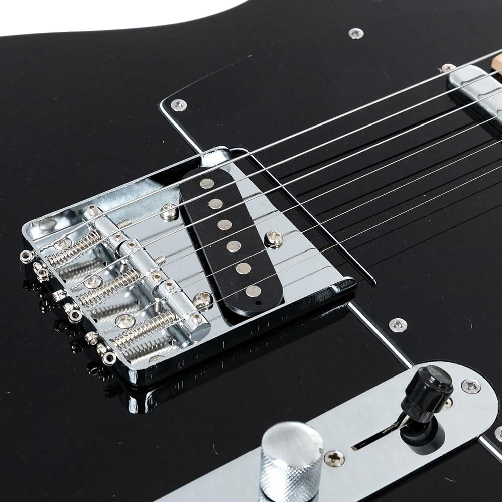 GoDecor Maple Fingerboard Electric Guitar with Guitar Bag for Beginners, Black