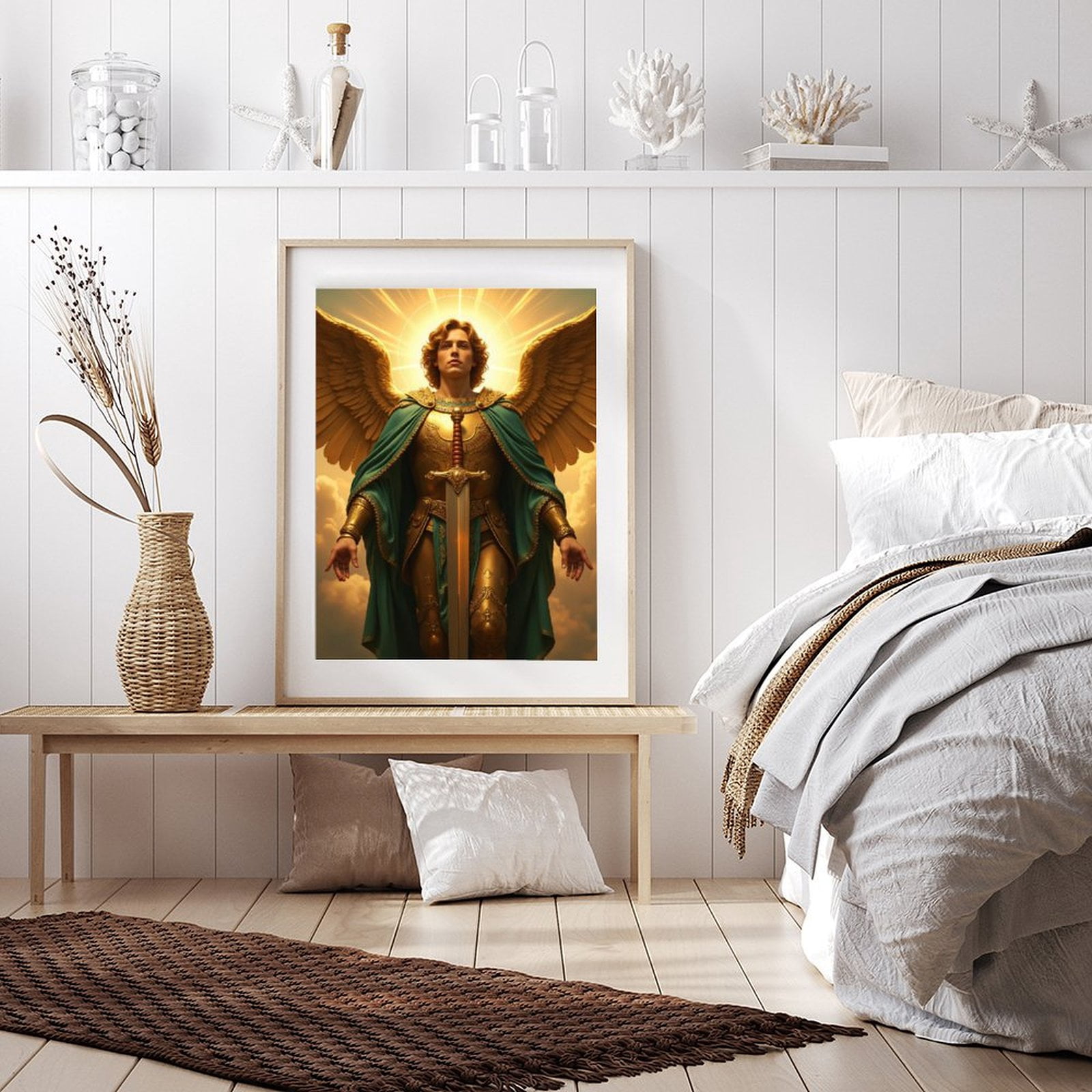 Diamond Art Kits for Adults - 5d Angel Golden Armor Radiant Wings Diamond Painting for Adults, Diamond Art for Adults Beginners, Diamond Painting Kits for Adults for Home Wall Decor