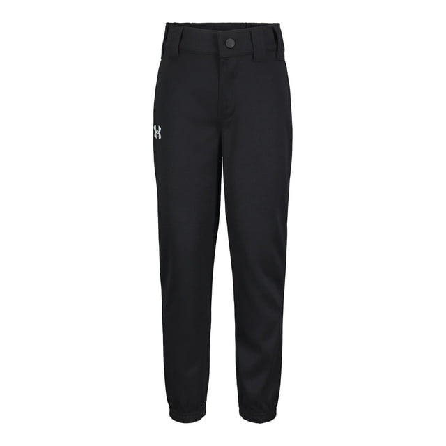 Pantalones de béisbol Under Armour para niños de preescolar, talla 4, negros
