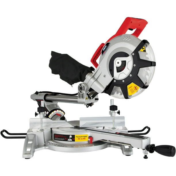 Sierra Inglete AKSI 1800W de 10' Compuesta Cortes 45° Bisel Izquierdo y Derecho