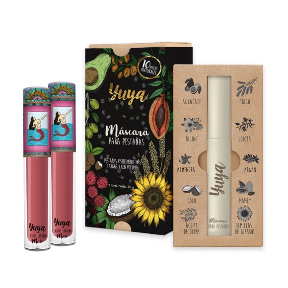 Set de máscara y Labiales Yuya