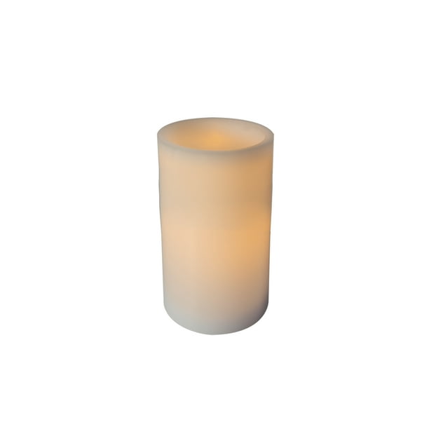 Mainstays 3x6 Inch Flameless LED Pillar Candle, White