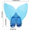 thumbnail image 2 of Meerjungfrau Flossen Monofin Taucherflossen Fr Kinderschwimmen Schwimm Flossen Hy, 2 of 5