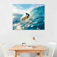 thumbnail image 2 of Orinice Surfing Surfer Ocean Big Wave Photo Photograph Summer Beach Surfboard Cool Wall Decor Art Print   20x16in, 2 of 6