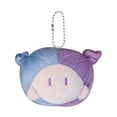 thumbnail image 1 of Llavero con cabeza de muñeco de peluche, llaveros de peluche, colgante con dije para muñeca, juguetes colgantes Violeta Azul, 1 of 7