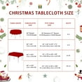 thumbnail image 7 of Christmas Tablecloth 60 x 84 Inch, Christmas Table Cloths for Rectangle Tables Winter Tablecloth, Xmas Red Snowflakes Outdoor Christmas Decorations Picnic Party Indoor Kitchen Table Decor, 7 of 7