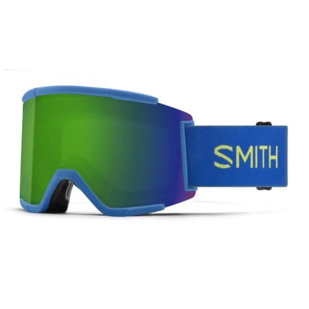 Smith Optics Squad XL Ultra-Wide Snap Snow Winter Goggles, Electric Blue/Sun Green