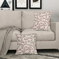 thumbnail image 3 of 4th of July Floral Pillow Covers 18x18 Set of 2 Vintage Rustic Old Style Navy Blue Red White Flower Print Decorative Outdoor Pillowcases Patriotic Throw Cushion Case Decor for Couch Sofa Bed, 3 of 6