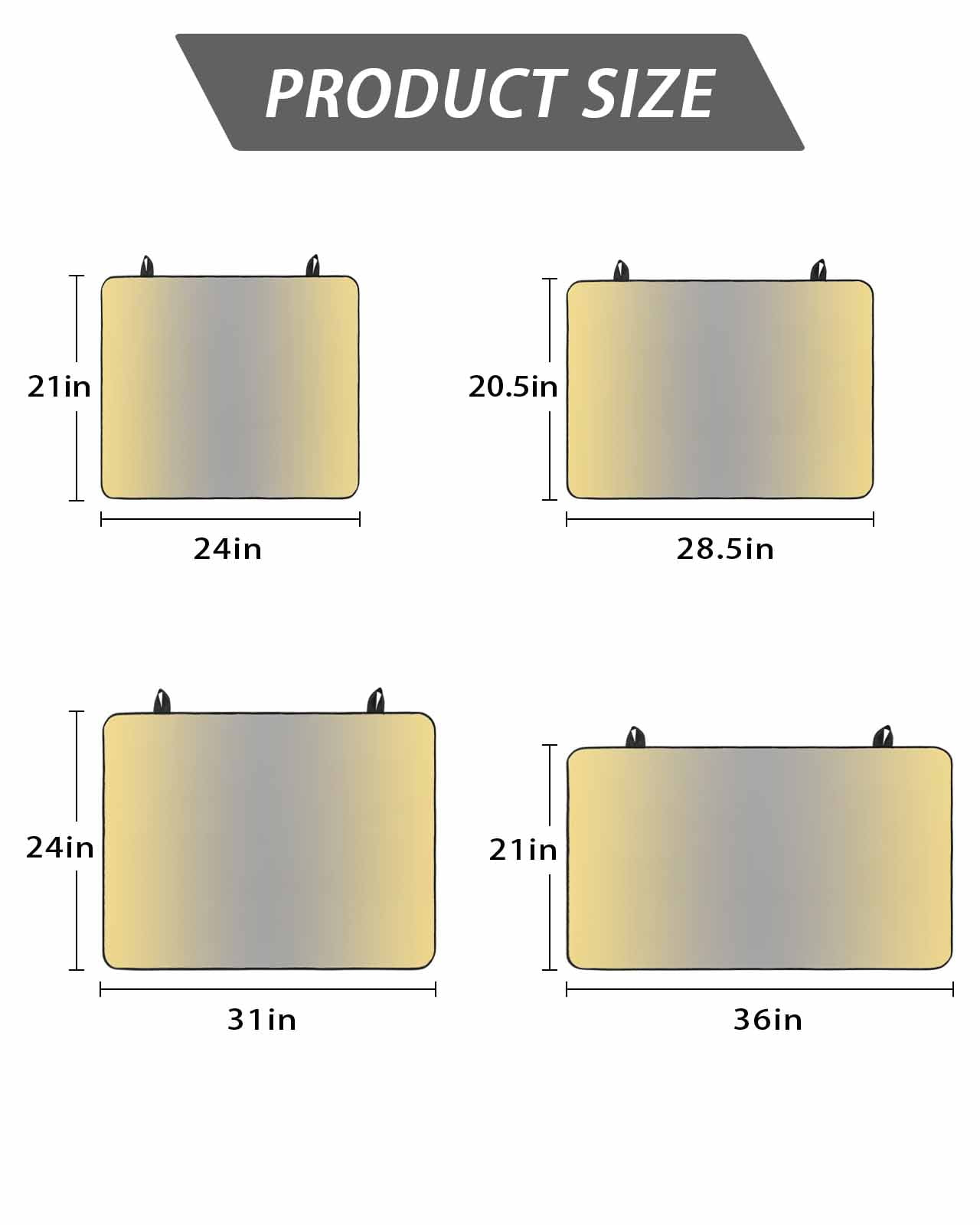Stove Top Covers for Electric Stove, Yellow Gray Ombre Glass Stovetop Cover Protector, Modern Gradient Abstract Art Induction Cooktop Protector Oven Mat for Kitchen Countertop 28.5"x20.5"