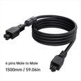 thumbnail image 2 of Cable Panda de 6 Pines Macho A Macho con Anillo Magnético para P1P P1S X1C H2D A1 A1 Mini 1500 mm., 2 of 5