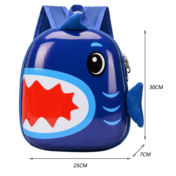 Bolsa Mochila de tiburon de dibujos animados para ninos Mochila escolar para ninos de jardin de infantes Azul Ehuebsd Para Estrenar Walmart en linea