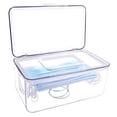 thumbnail image 1 of Mask Dispenser,Mask Holder Storage Box for Damp-Proof Mask Case with Cover, 1 of 5