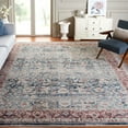 thumbnail image 2 of SAFAVIEH Antique Patina Mirabelle Distressed Polyester Area Rug, Blue/Rust, 4' x 5'7", 2 of 6