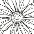 thumbnail image 4 of DecMode Black Metal 3D Wire Floral Wall Decor, 4 of 8