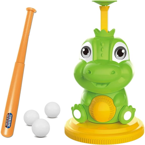 Dinosaur Baseball Toy Set with Bat and Balls for Kids