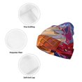 thumbnail image 3 of Lsque Trio Of Dripping Cones Pattern Knitted Beanie, Unisex Winter Hat, Knit Hat Winter Beanies Thick Fisherman Beanies Cuffed Plain Skull Caps, 3 of 6