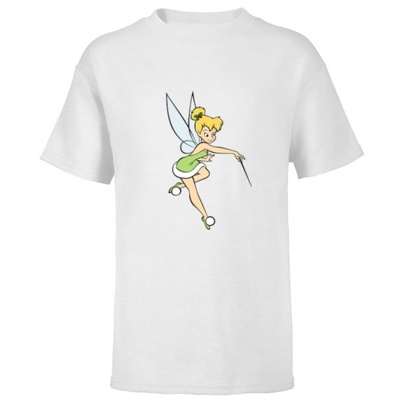 Disney Peter Pan Tinker Bell Christmas Magic with Holly - Short Sleeve T-Shirt for Kids - Customized-White