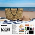 thumbnail image 5 of Gaeub World Map1 Beach Travel Bag, Multi-Pocket Beach Bag, Summer Vacation Bag, Beach Essentials Tote, 5 of 7